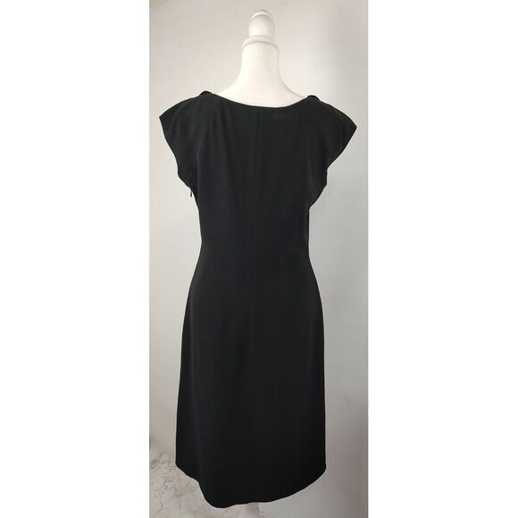 TALBOTS Petites Sleeveless Lined Sheath Little Black Dress Women Size 6 - Picture 2 of 7